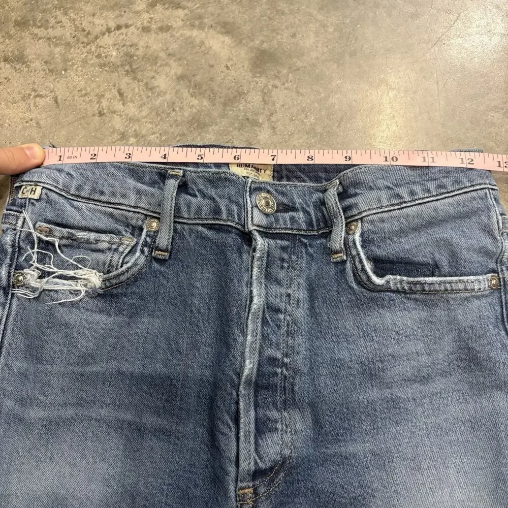 Citizens of Humanity Jeans Olivia Premium Vintage High Rise Slim Distressed 26